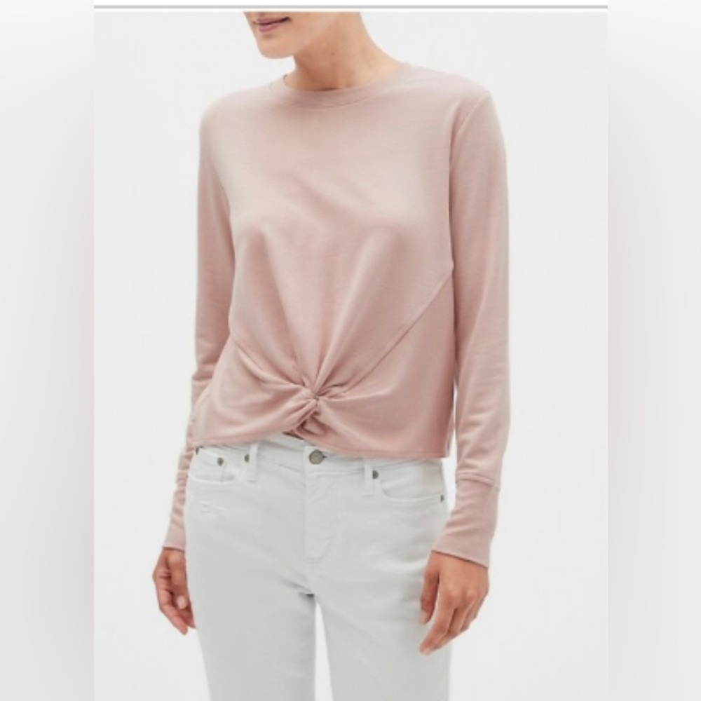 Banana Republic Twist-front sweatshirt/ long sleeve